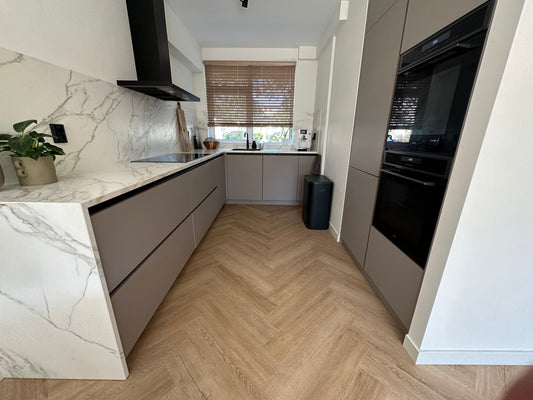 Japandi project Noordwijk | Keuken, badkamermeubel en kasten op maat