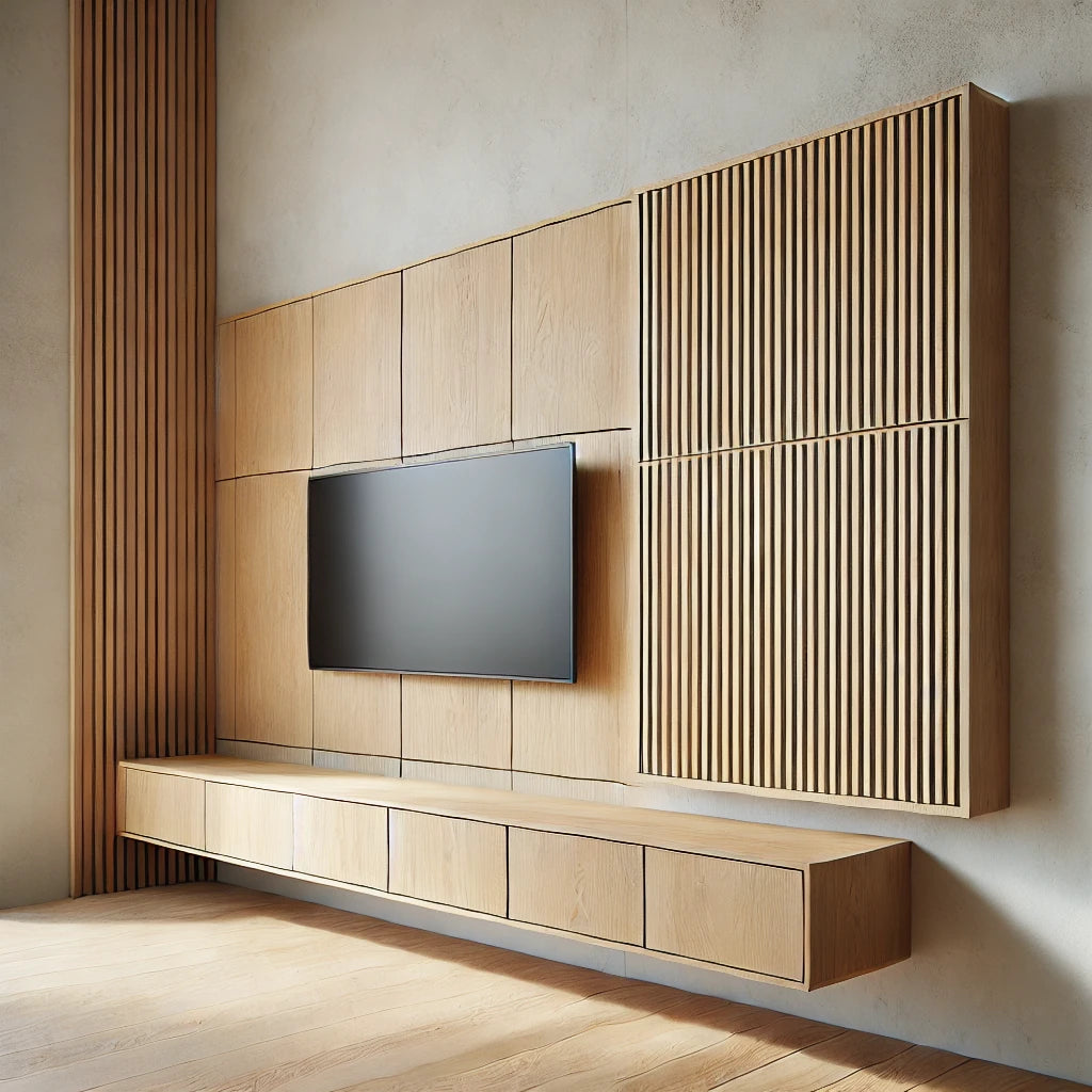 Eikenhouten TV-wandmeubel